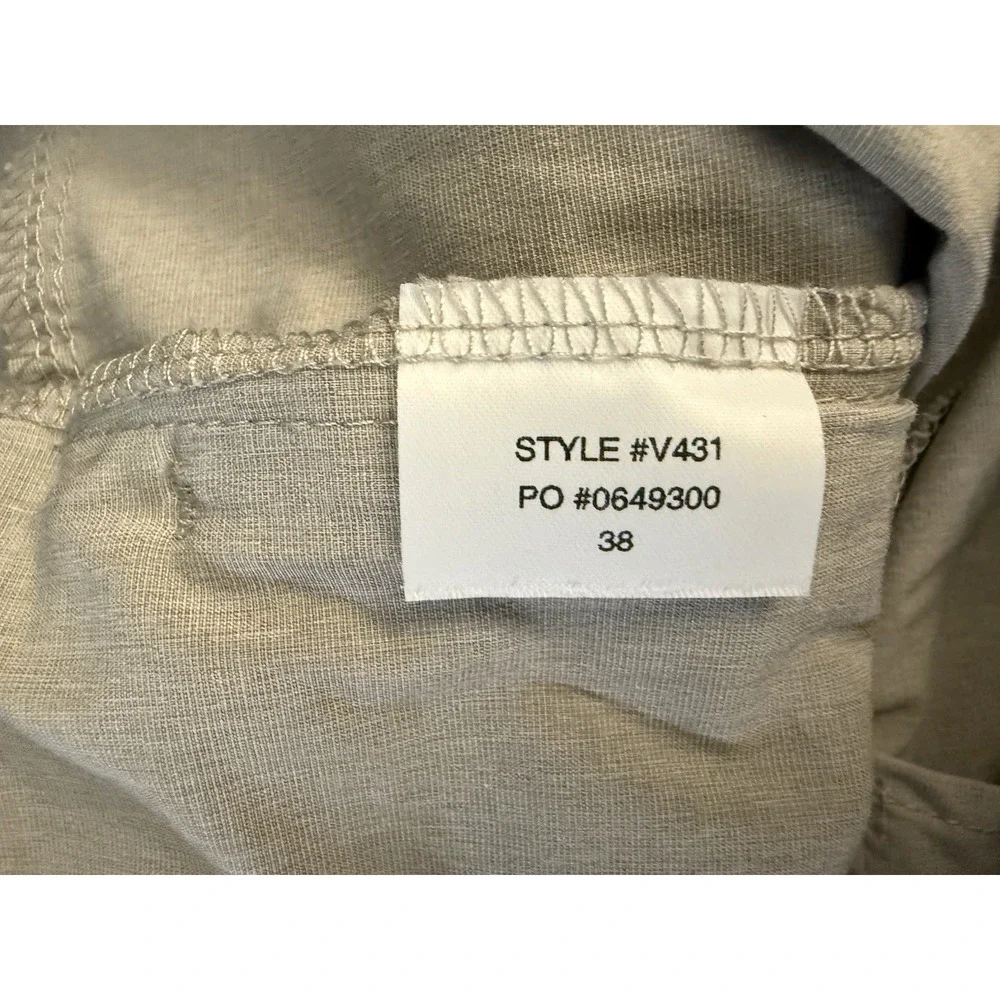 Vuori Mens Size 38 Aim Pant Chino Tan Lightweight Stretch Golf Zip-Pocket
